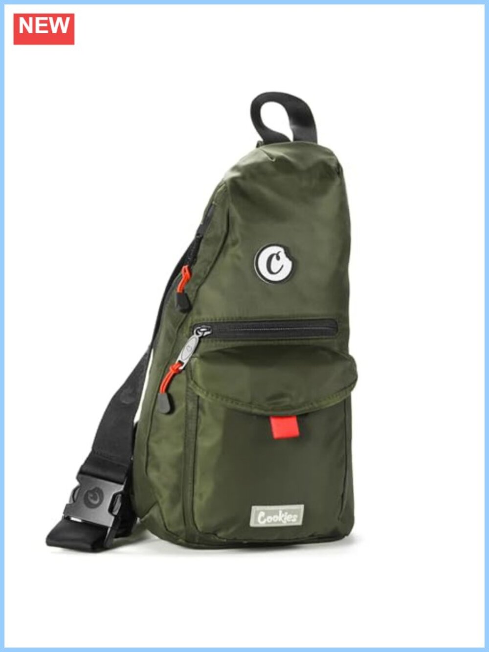 Canvas Travel Sling Bag Crossbody Adjustable Strap Unisex